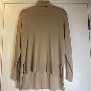 Women's Worthington Turtleneck Sweater Tan/Gray Size M